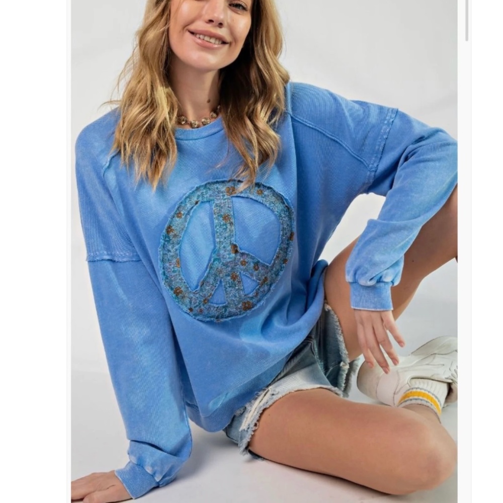 NWT Vintage peace sweatshirts easel size 1X